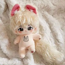 솜인형 인형 꼬리, 20cm 완전현물 48시간내 발송, 흰쌀쌀누드+꼬리무골