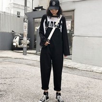 여자 카고바지 오버롤 배기바지 22년 멜빵바지 점프슈트 슬랙스 와이드팬츠 9부 바지 점프수트 FC0207