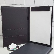 인조가죽 결재판 카페 테이블 메뉴판 클립보드 A4 스탠드 제작 디자인 텐트 메뉴꽂이-735056NH, 스마일송쿠 본상품선택