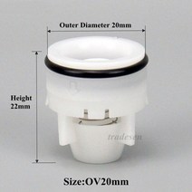솔레노이드 밸브 8 50mm 플러그인 플라스틱 역류 방지 밸브 스프링 체크 워터 미터 밸브 안티 드립 밸브 편도 물 제어 커넥터, 3개, 난 20mm