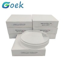 실험실핫플레이트 CAD캠 시스템 용 치과 PMMA 수지 플레이트 98mm 조각 블록 1025mm 투명 재료 도구 1 개 교반기, Clear 10mm 1pcs