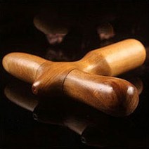 목소장 물소뿔 괄사 마사지 도구 경락, A02)장미목 십자형 괄사, 1개