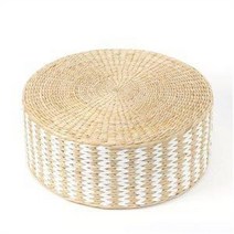 [마물샵] 키높이 라탄 방석 쿠션 라운드 좌식 방석