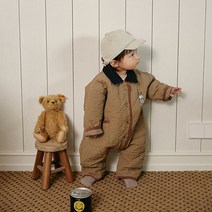 하이바이베베 토미 물결 패딩우주복 가을아기옷