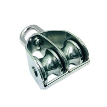 JAYART_스텐 듀얼 도르레 이중 풀리 더블 M15 M20 등반장비 빙벽 홀딩도 암벽 도르래+jac220909