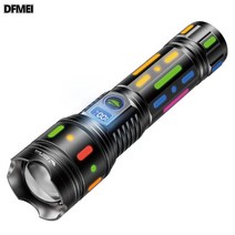 DFMEI P70 강광 손전등 알루미늄 초점 조절 고출력 충전전등 방수 야외 도보 손전등, X72-P70【1500mA 내장】, 1개