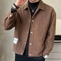 COSYEVNO 겨울 스웨이드 두껍게 남성 재킷
