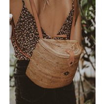 베트남 가을등나무 수출용 짚가방 수공예 물통 가방 발리 비치백 바캉스 밀짚가방-28653