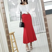 하이데일리 러츠 머메이드 롱스커트