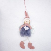 이미지볼8cm1개 크리스마스 인테리어용품 걸이용품 성탄 큐트 엔젤 털 인형 트리 팬시 장식 펀텐트 2682208024, 그레이