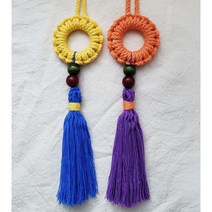 노리개 만들기 DIY 키트 한국 매듭 전통 한복 장신구 소품, 파랑