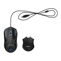 게임용 6개의 프로그래밍 가능한 버튼 데스크탑 태블릿 노트북용 다채로운 LED 조명, 12.3cmx6.3cmx4cm, ABS 플라스틱, 검은색