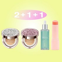 [1+1+1+1] [쿠션15g+쿠션15g+앰플50ml+멀티밤10g] 스타일71 트윙클라 미스트[건성피부추천] 풀[복합피부추천] 커버쿠션 트윙클라 앰플 멀티밤, 1개, 실버글리터23호+로맨틱핑크23호(복합)+앰플+멀티밤