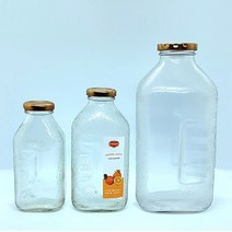 델몬트 미니 레트로 유리병 델몬트병 300ml 500ml 1.5L, 1L 작은 입구