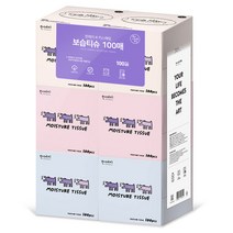 한예지 키스해링 보습 미용티슈 100매 6입 1팩, 단품