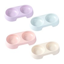 애구애구 강아지 고양이 밥그릇 물그릇 더블식기, 퍼플
