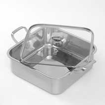 스텐 사각 전골냄비 캠핑음식 꼬치오뎅탕 찌개 요리