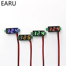 0.28 인치 DC LED 디지털 전압계 0-100V 자동 자동차 모바일 전원 전압 테스터 감지기 12V 적색 녹색 청색 황색 전류계, 3.DC 0-100V Green