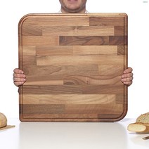 이태리 레그노아트 수작업 호두 나무 월넛 우드 원목 양면 서빙 트레이 도마 WB-L