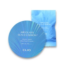 [CLIO] 클리오 에어글래스 선쿠션 플러스 28g SPF50+ PA++++ 본품 + 리필, 1세트