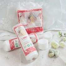 유기농 친환경 오가닉 무표백 화장솜 80매 순면 원형, 1200매(6개월분)