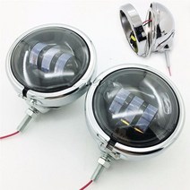 할리데이비슨커스텀 할리용품 할리데이비슨부품 크롬 4-12quot motorsiklet led 보조 안개 통과 빛 4.5quot 일렉트라 글라이드 배드 보이용 하우징 버킷, 검은색 하우징 포함