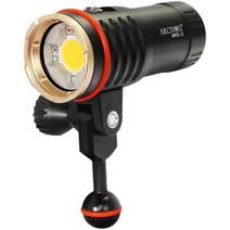 다이버용 방수 손전등 플레어라이트 핸드헬드 라이트, 세트(배터리 1개 충전기 1개 포함)