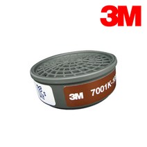 3M 7700시리즈 단구형 마스크 방독필터 방독 정화통 7001K-100