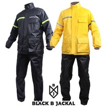 바이크마트서대구점 블랙비자칼 고기능성 우의 비옷(모자형), M, 블랙