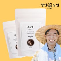 청년농원 저온가공 생강차 삼각티백, 1g, 50개입, 2개