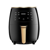 영문 6L 가정용 크로스보더 스마트 대용량 에어프라이어 전자동 감자튀김기 실버크레스트, 01. 블랙