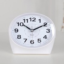 화이트 알람탁상시계 테이블시계 알람시계 책상시계 탁상용시계 인테리어탁상시계 알람시계탁상 침대 탁상용 초등학생 어린이방 자취생 직장인 학생 인테리어소품 협탁
