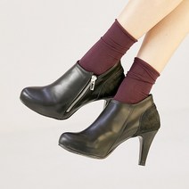 페니 지퍼장식 가보시 여성 부티힐 8.5cm