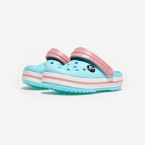 (국내매장판) 크록스 크록밴드 클로그 토들러 CRS207005 ICE BLUE/WHITE