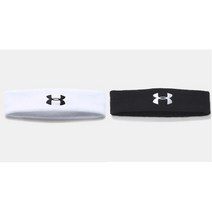 언더아머(UNDER ARMOUR) 언더아머 UA 1276990 헤어밴드, 001(블랙)