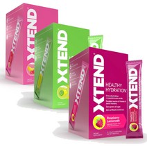 싸이베이션 XTEND 하이드레이션 전해질 드링크 믹스 필수 아미노산 NSF 인증 15스틱, 라즈베리 레모네이드