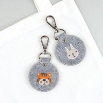 아트박스/디자인아지트 [주문제작]펠트자수 네임택리틀페이스