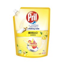프릴 시크릿 오브 베이킹소다 퓨어레몬 1L 1개 / 1종 주방세제 리필 1021452