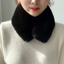 쁘띠 숏 페이크퍼 토끼털 밍크 목도리 넥워머