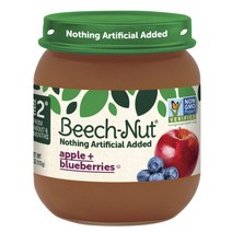 비치넛 과일 퓨레 113g, 1개, 사과 + 블루베리