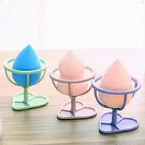 위생적인 퍼프 보관 거치대 파스텔색 화장대정리 메이크업스펀지세척, 색상, 핑크
