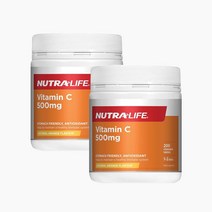 뉴트라라이프 비타민C 500mg 200정 2팩 NUTRALIFE Vitamin C