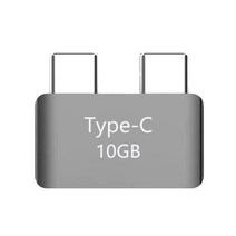 usb허브듀얼 타입-C 쇼트 익스텐더 USB C 썬더 볼트 3 암-수 확장 어댑터 커넥터 허브 5K 비디오 MacBook P, 한개옵션0