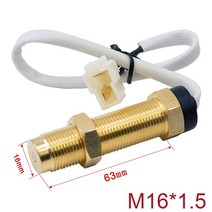 라운드 어스 85mm 화이트 페이스 자동차 차량용 보트 타코미터 해양 선박 타코 미터 6000 RPM 게이지 디젤, 02 Sensor M16