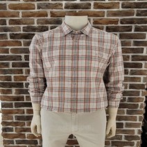 올젠 남성 빅체크 캐주얼 셔츠 ZOB3WC1304 BE