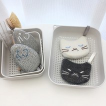 즐거운 설거지 / 나일론 수세미 세트 (고양이 2P 쥐돌이 2P)
