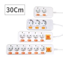 짧은 멀티탭 30Cm 모음(2구 3구 4구 6구) 멀티콘센트 개별 스위치, 2구/30Cm