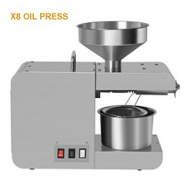 유압프레스 CANDIMILL 새로운 홈 오일 프레스 스테인레스 스틸 유압 콜드 Linseed 땅콩 참깨, [03] X8 220V, [02] EU