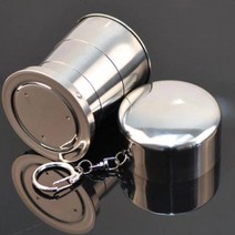 GS 휴대용 3단 접이식 물컵 캠핑 산악 등산 야외 아웃도어, 단품, 단품