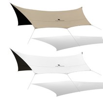 모비가든 캠핑 블랙코팅타프 옥타타프 그늘막 여름 자외선 차단 UV50+ 방수 방풍 단열 차박 헥사타프 5~8인용, 탄색530